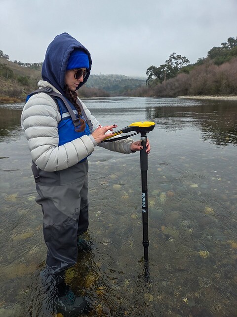 Logging a salmon redd location