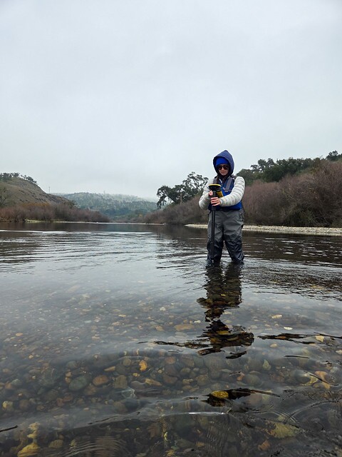 Digitally marking a salmon redd