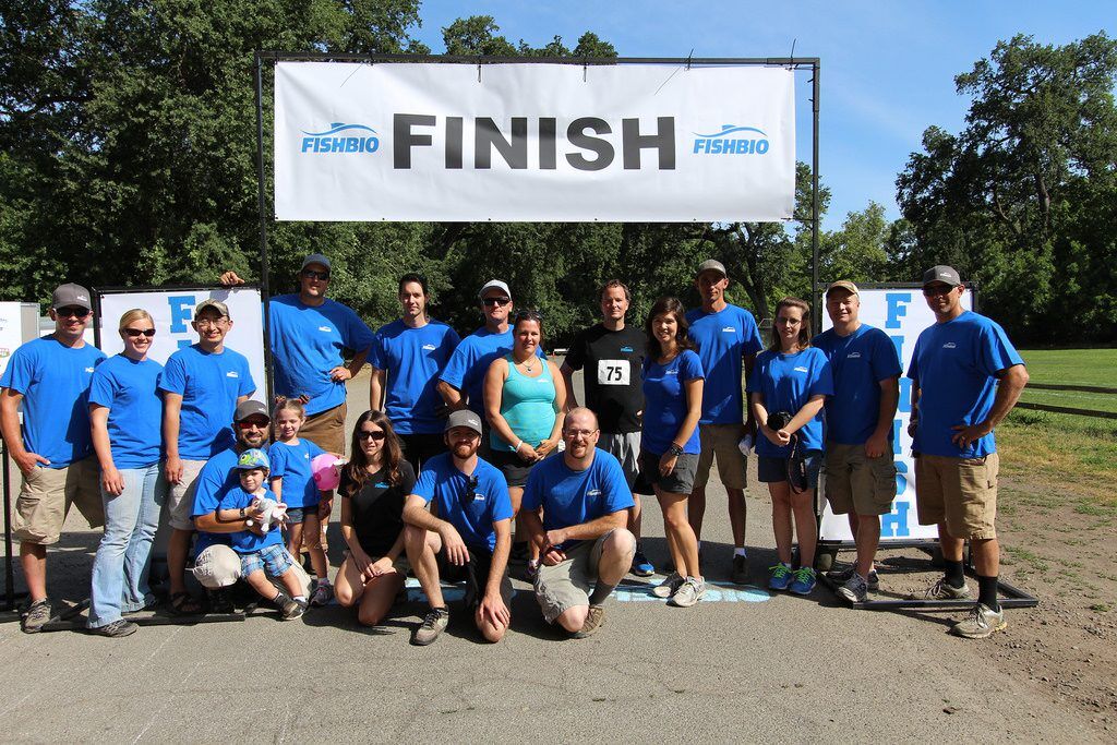 FISHBIO crew at the Salmon Run