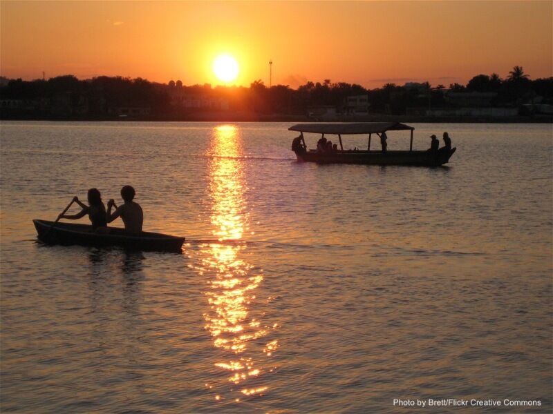 Lake Peten Itza in Guatemala