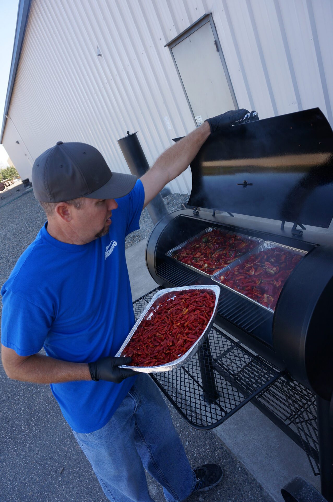 Smoking peppers