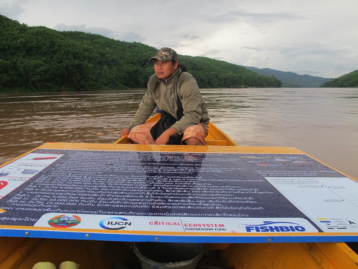 Transporting Fish Conservation Zone sign