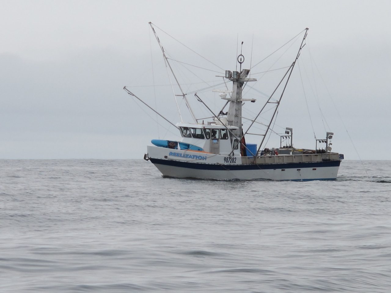 Salmon fishing boat