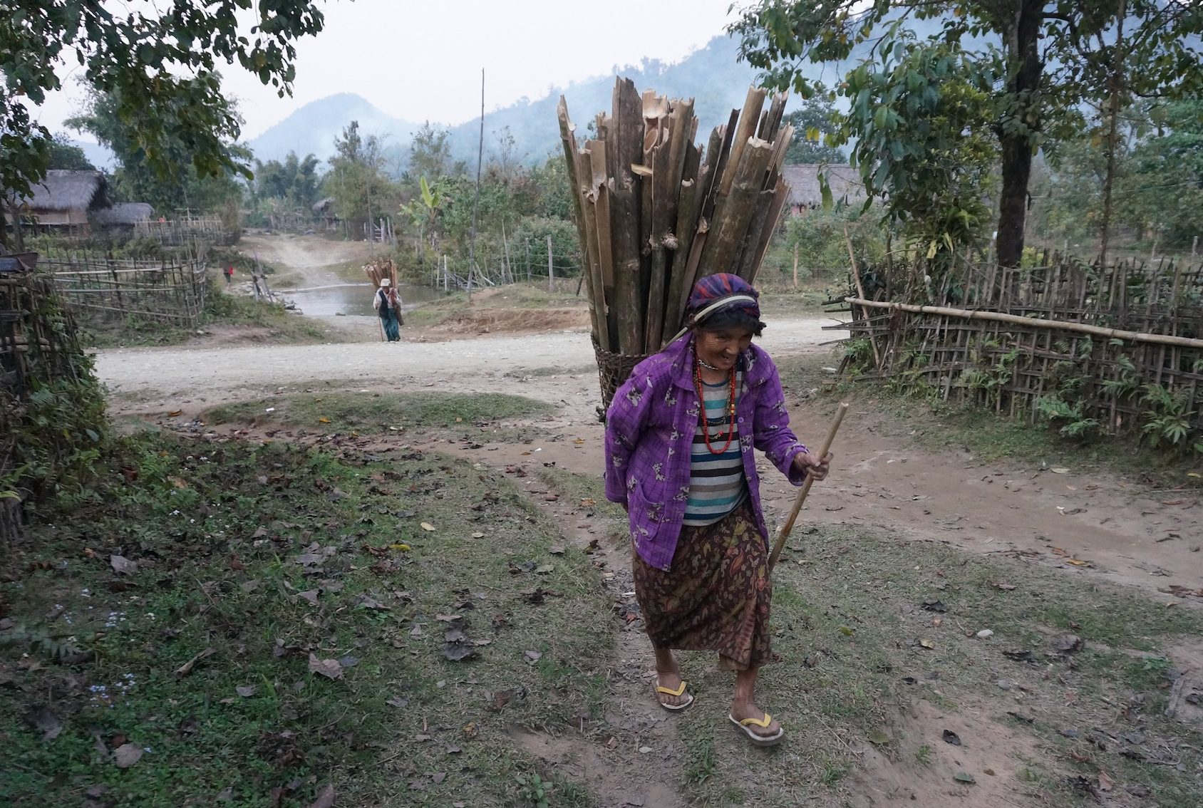 Carrying firewood
