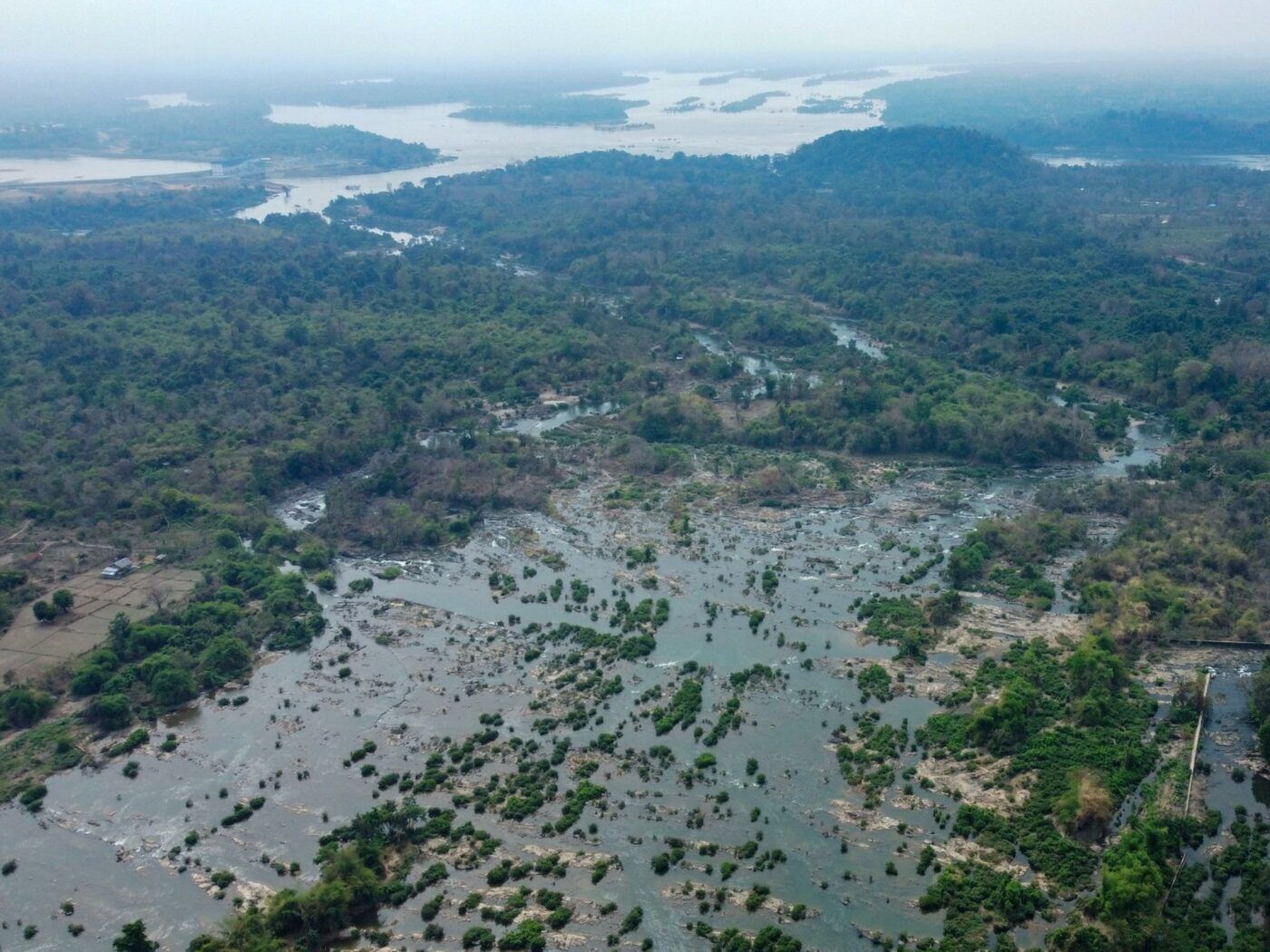 Aerial view of a watershed 